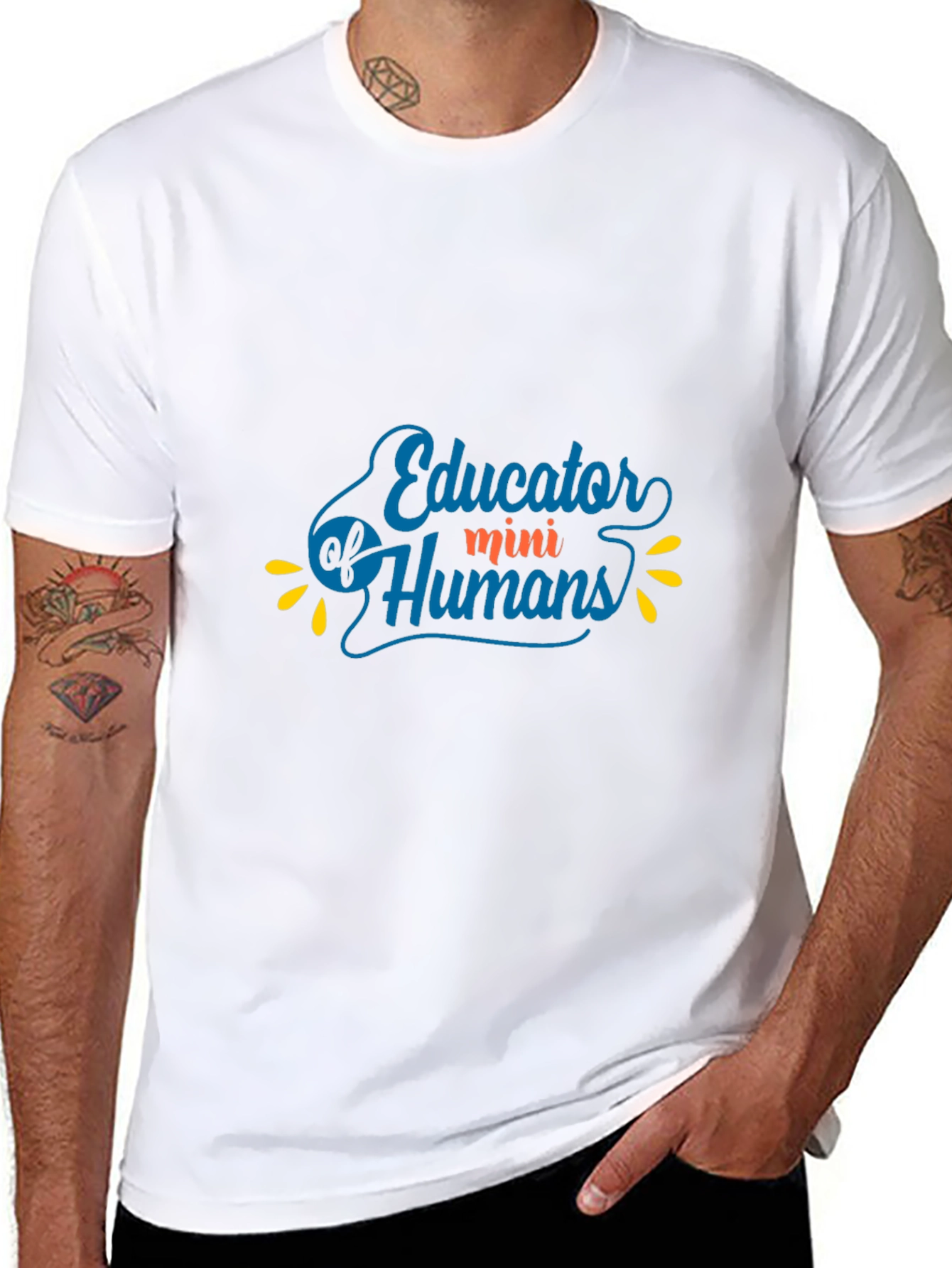 Educator of Mini Humans Black Graphic Tee