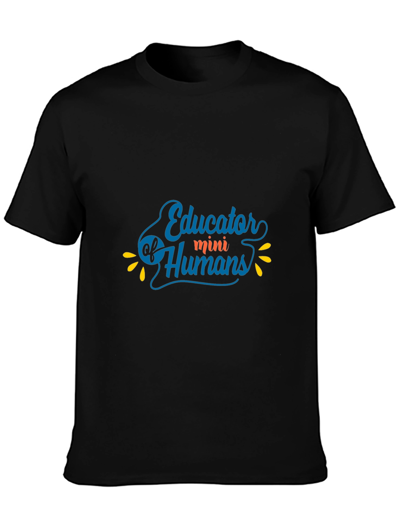 Educator of Mini Humans Black Graphic Tee