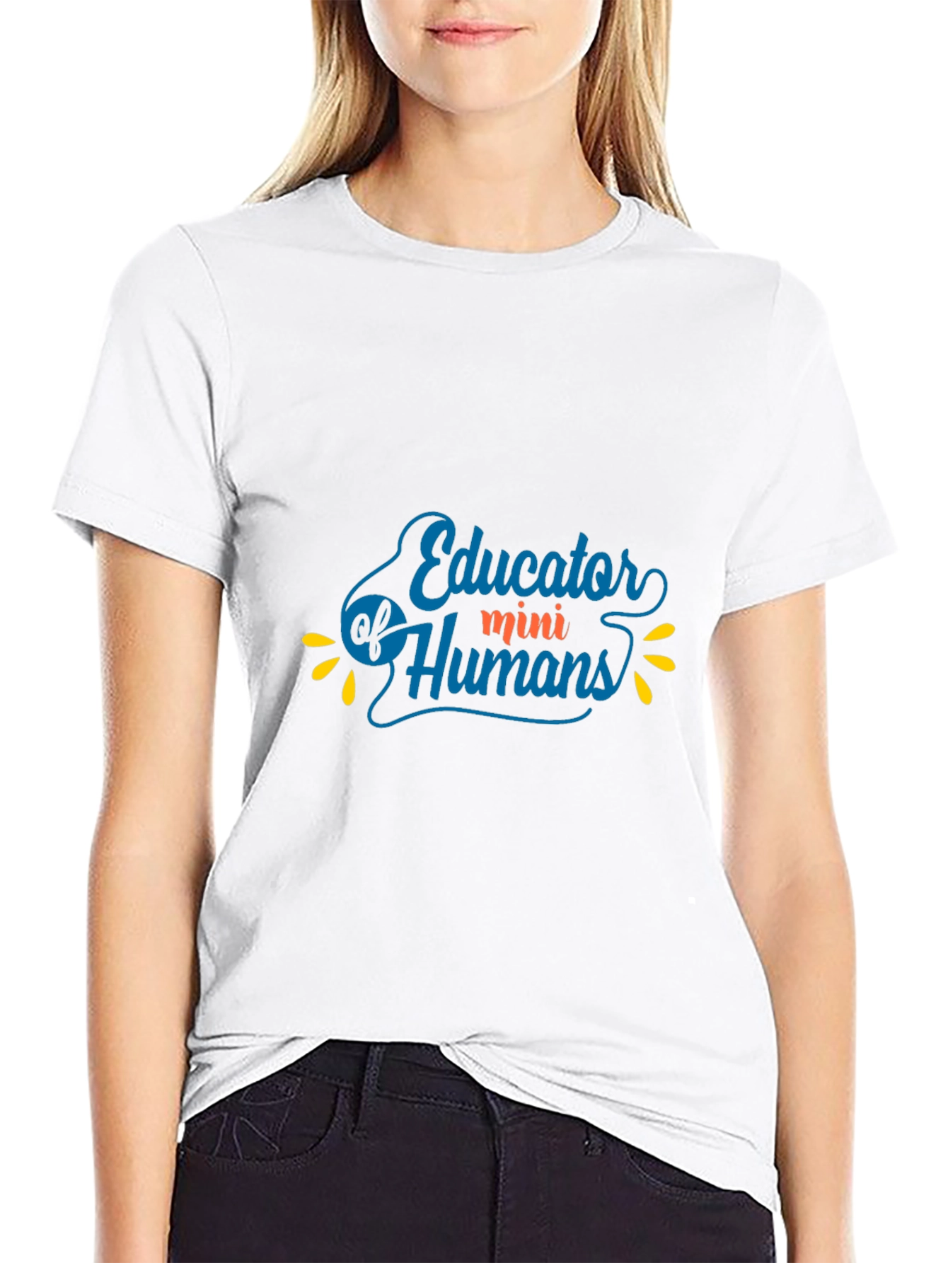 Educator of Mini Humans Black Graphic Tee