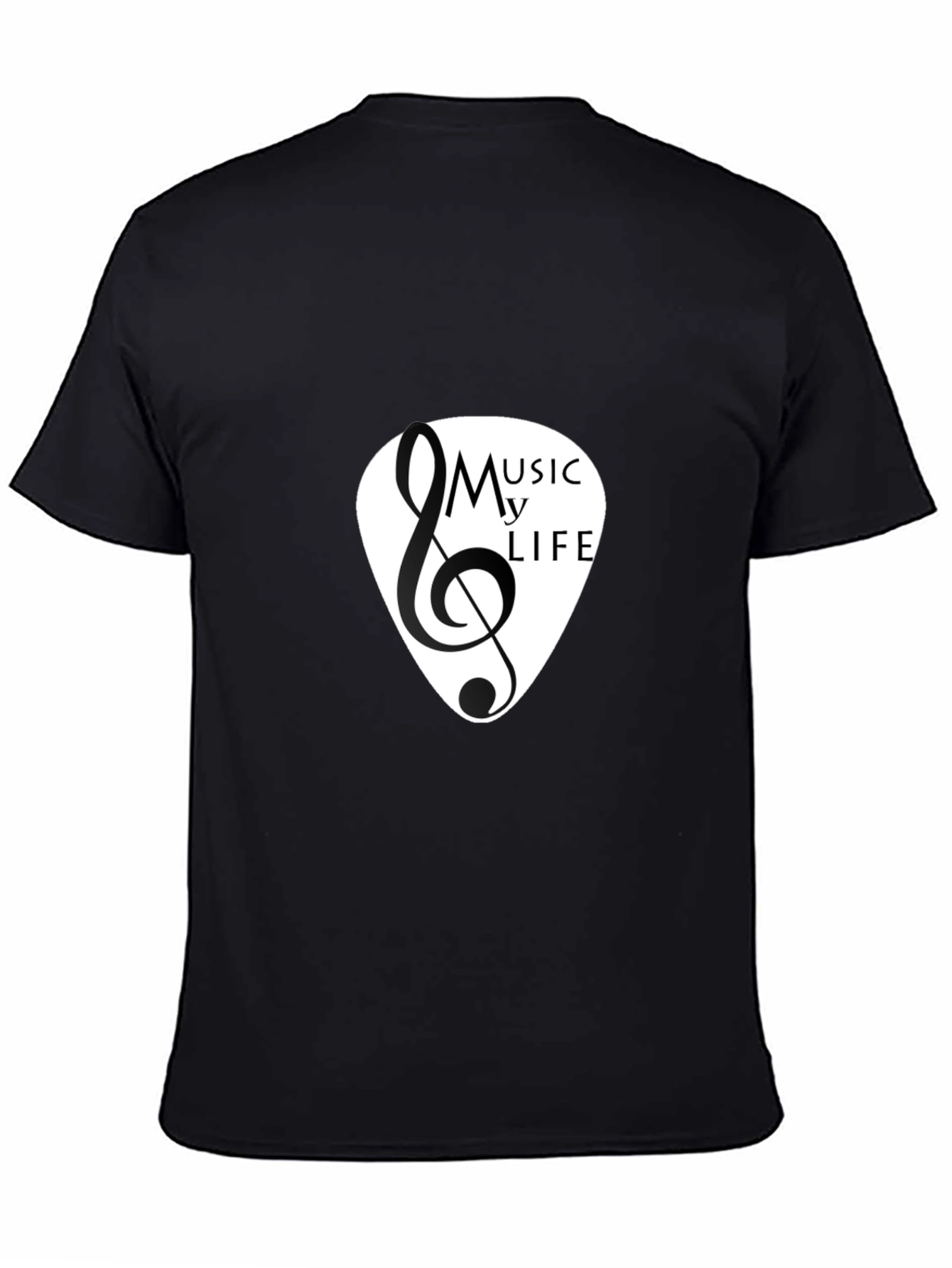 Music is My Life Black T-Shirt