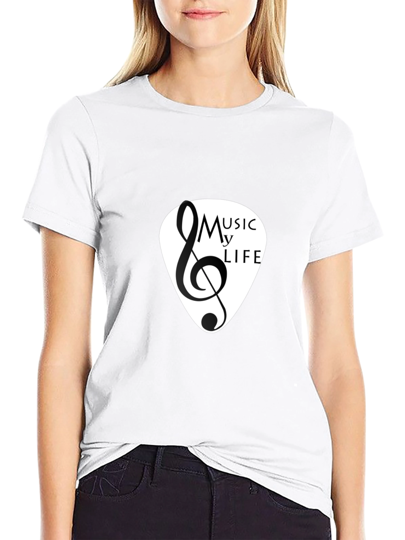 Music is My Life Black T-Shirt