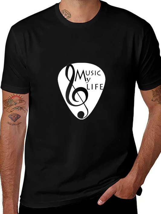 Music is My Life Black T-Shirt