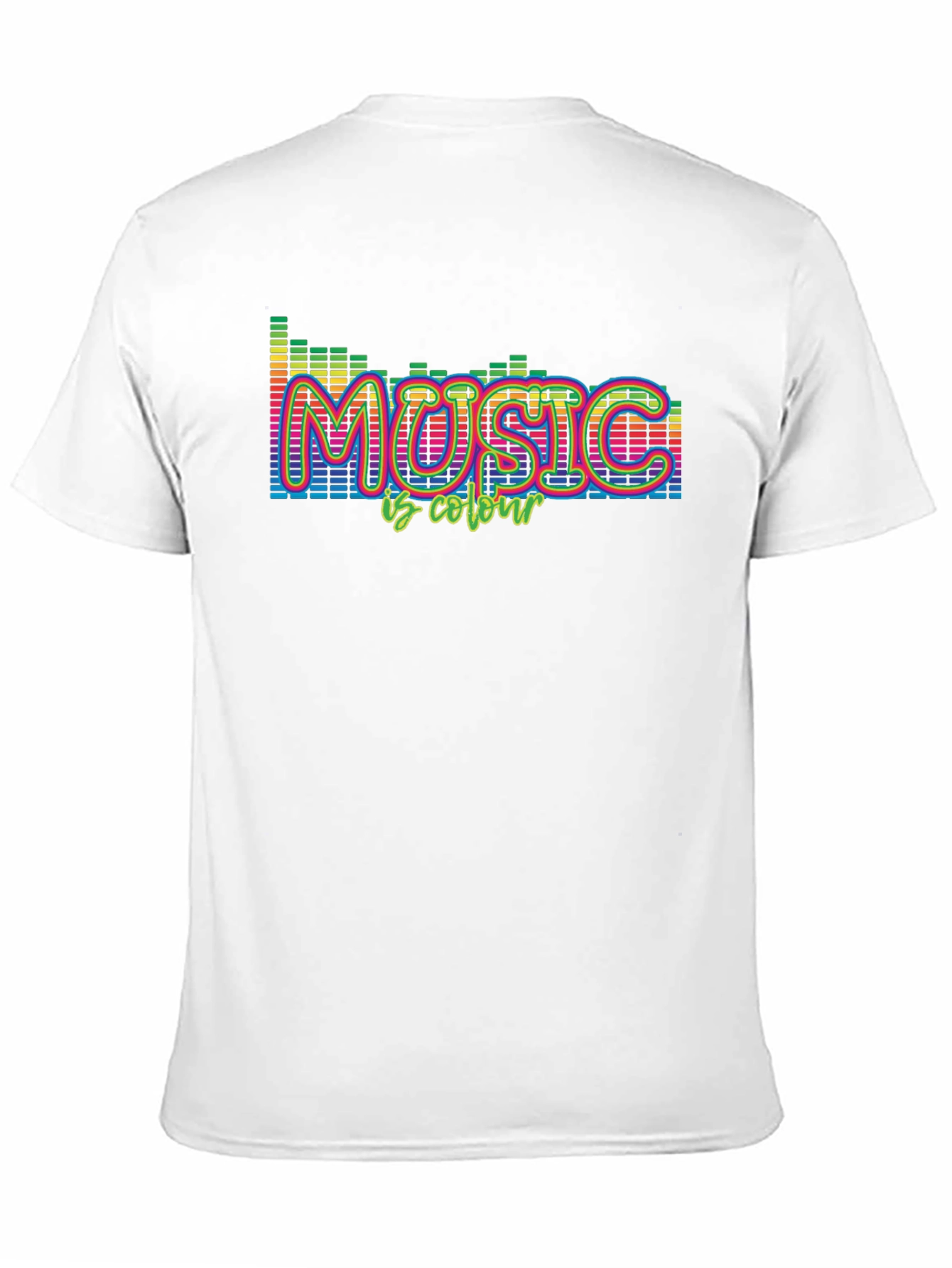 Music Is Colour T-Shirt - Black Cotton Tee