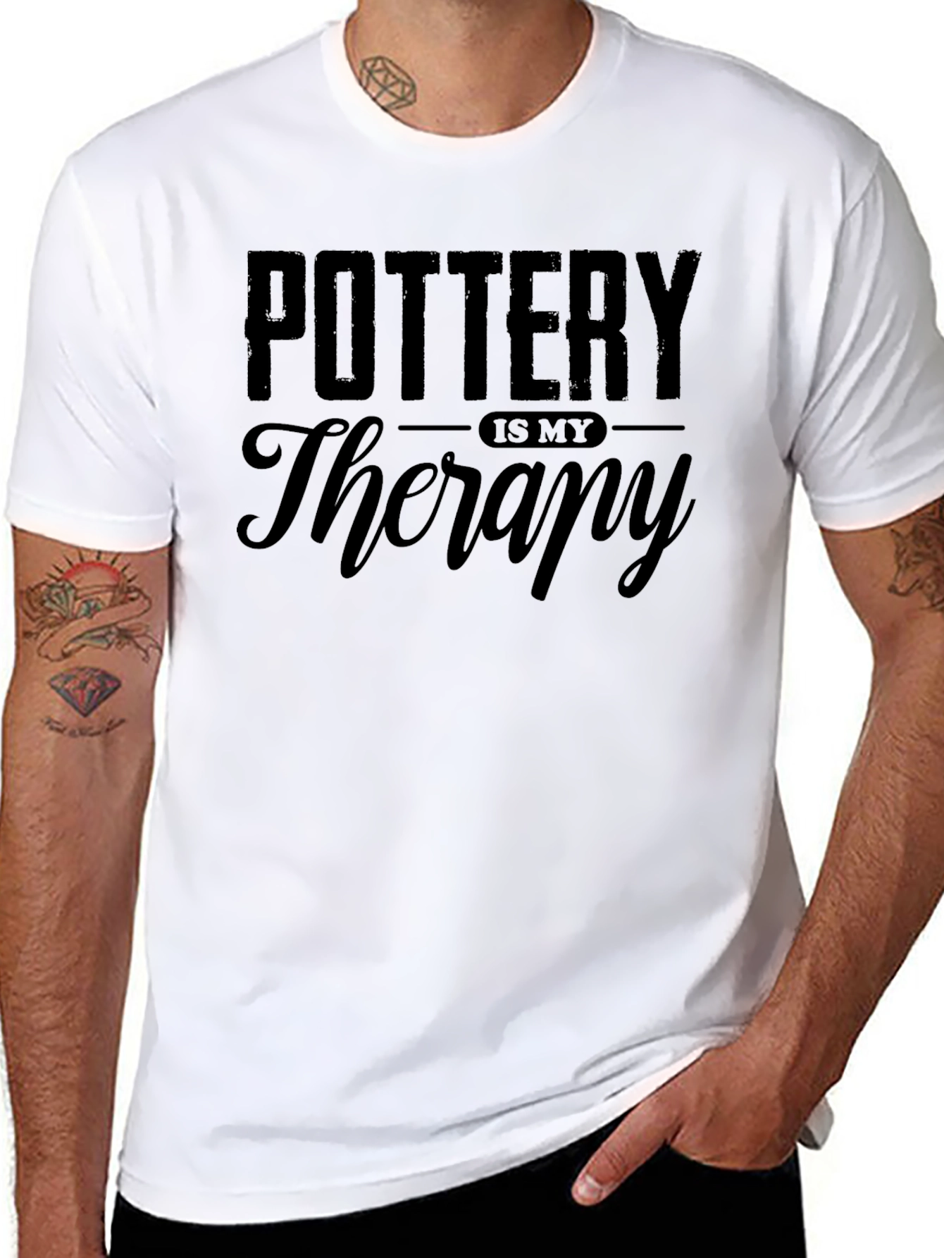 Pottery is My Therapy Graphic T-Shirt