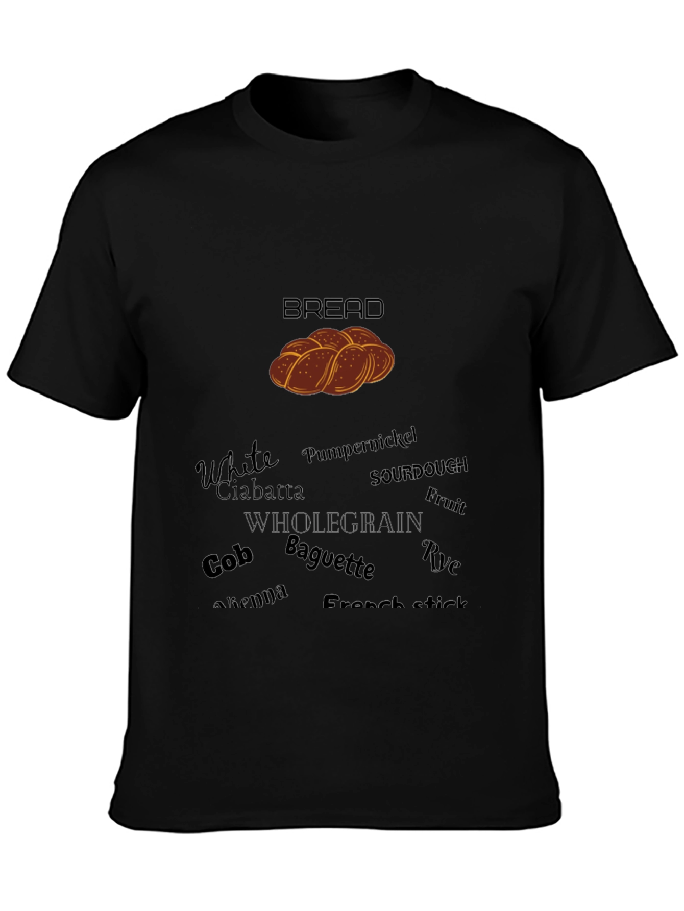 Bread Lovers T-Shirt: Whole Grain Baguette & More!