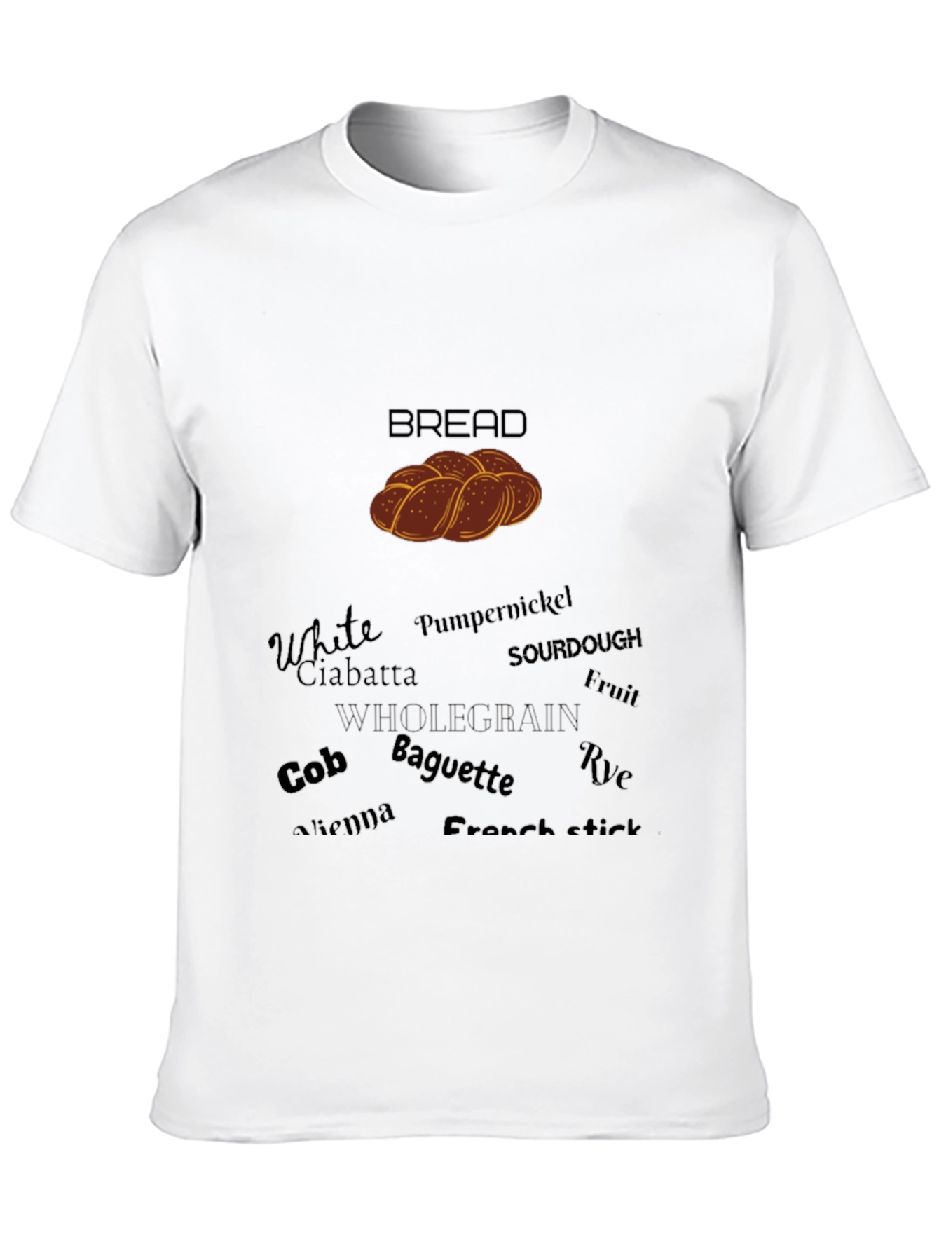 Bread Lovers T-Shirt: Whole Grain Baguette & More!