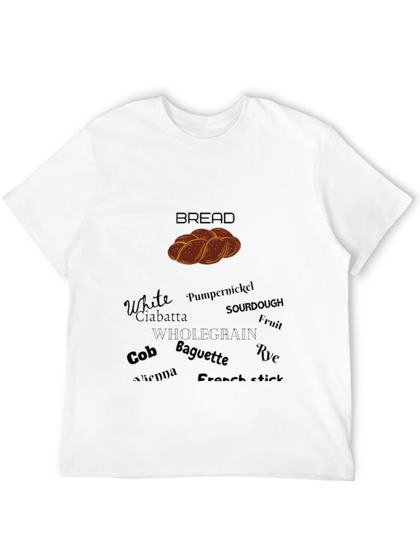 Bread Lovers T-Shirt: Whole Grain Baguette & More!