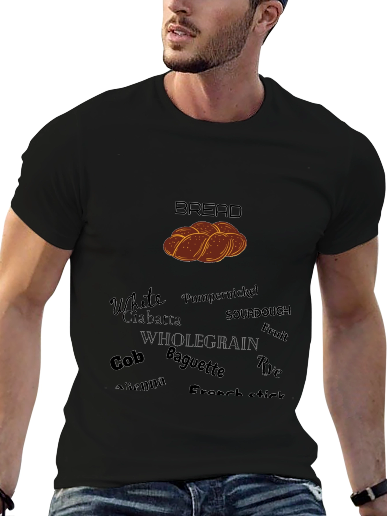 Bread Lovers T-Shirt: Whole Grain Baguette & More!