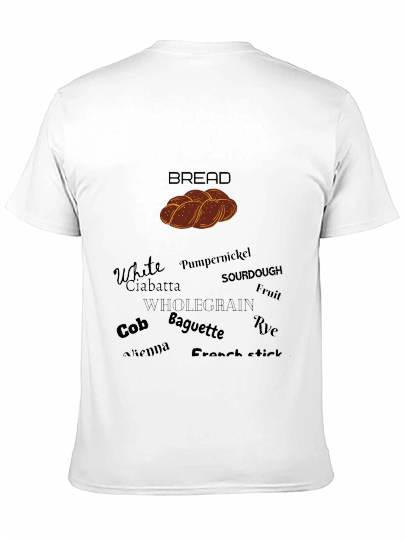 Bread Lovers T-Shirt: Whole Grain Baguette & More!