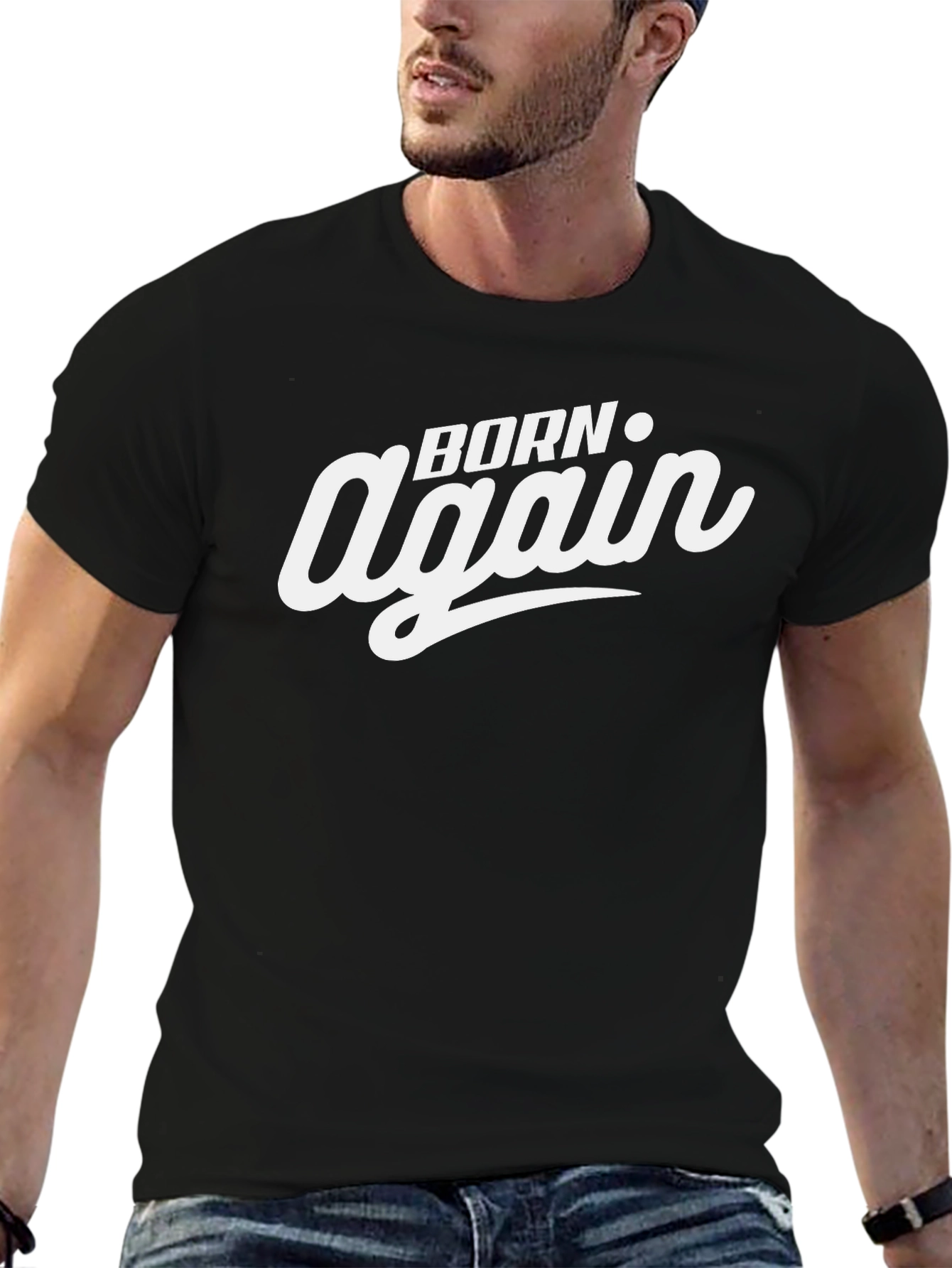 Born Again Graphic Tee - Stylish Religious Apparel