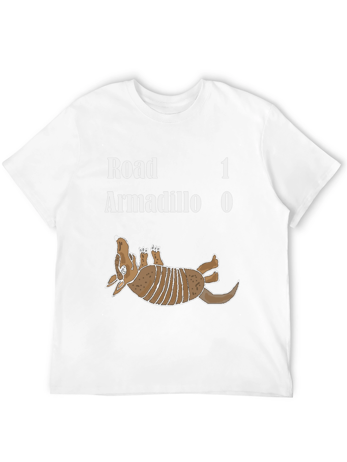 Road Armadillo Funny Graphic T-Shirt