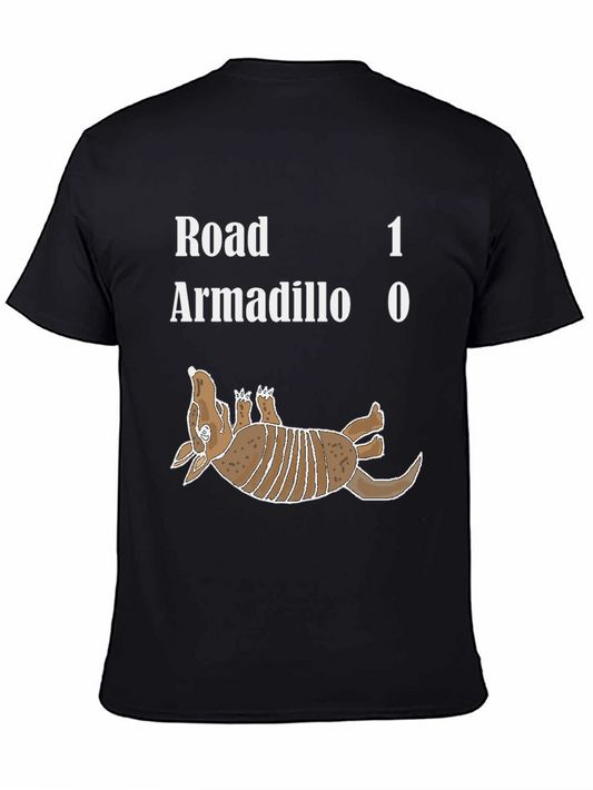 Road Armadillo Funny Graphic T-Shirt