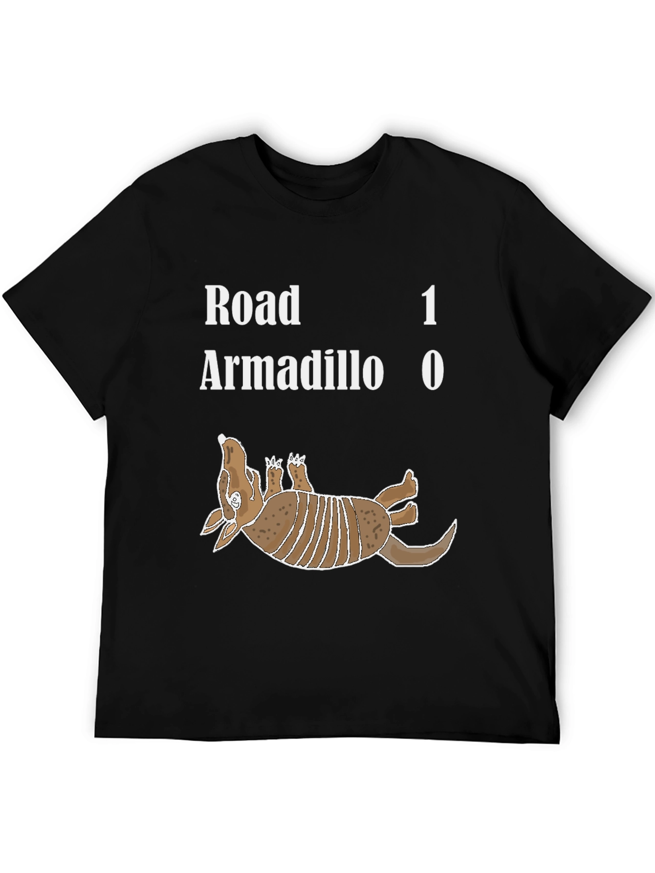 Road Armadillo Funny Graphic T-Shirt