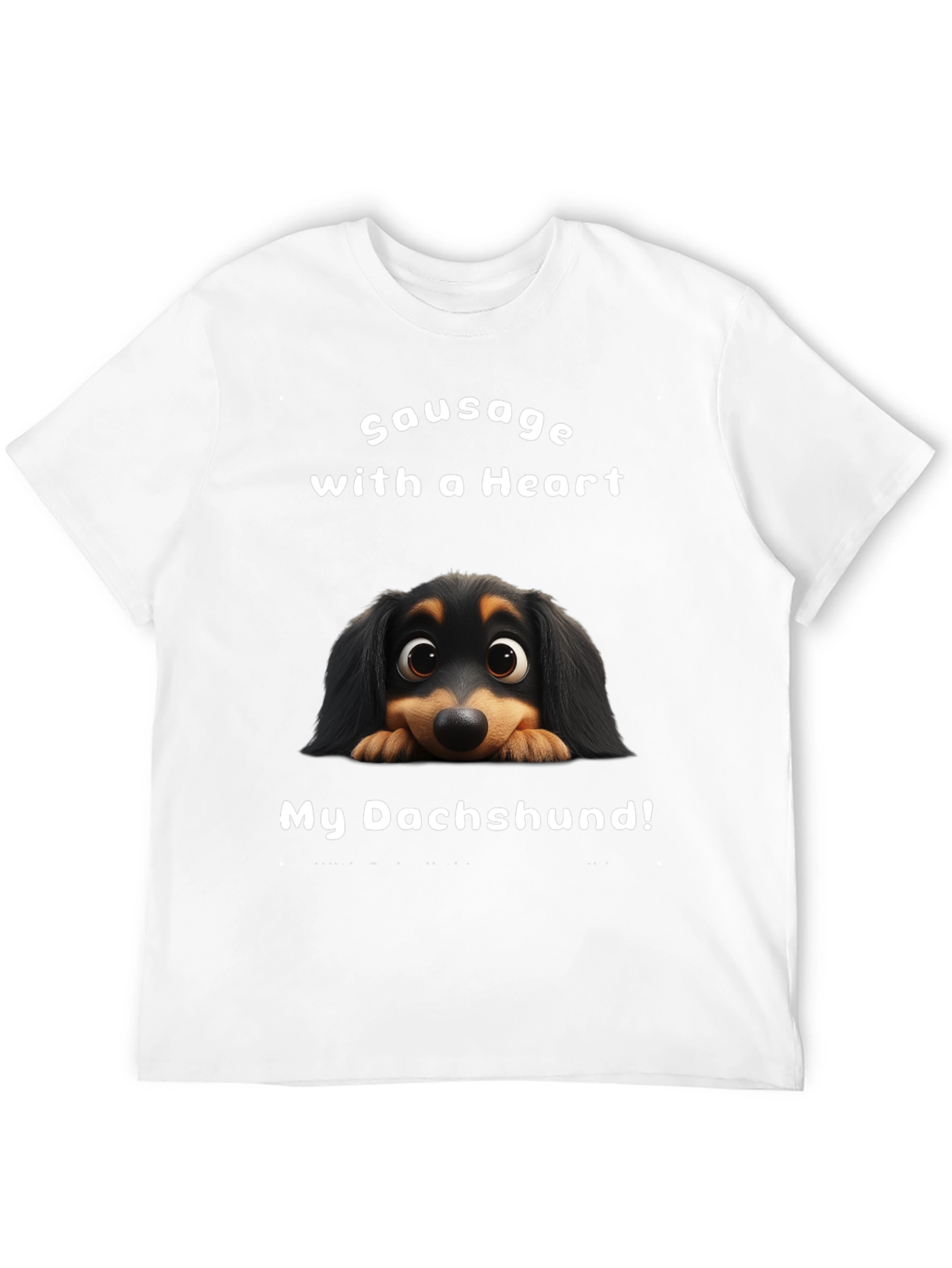 Sausage with a Heart Dachshund Tee