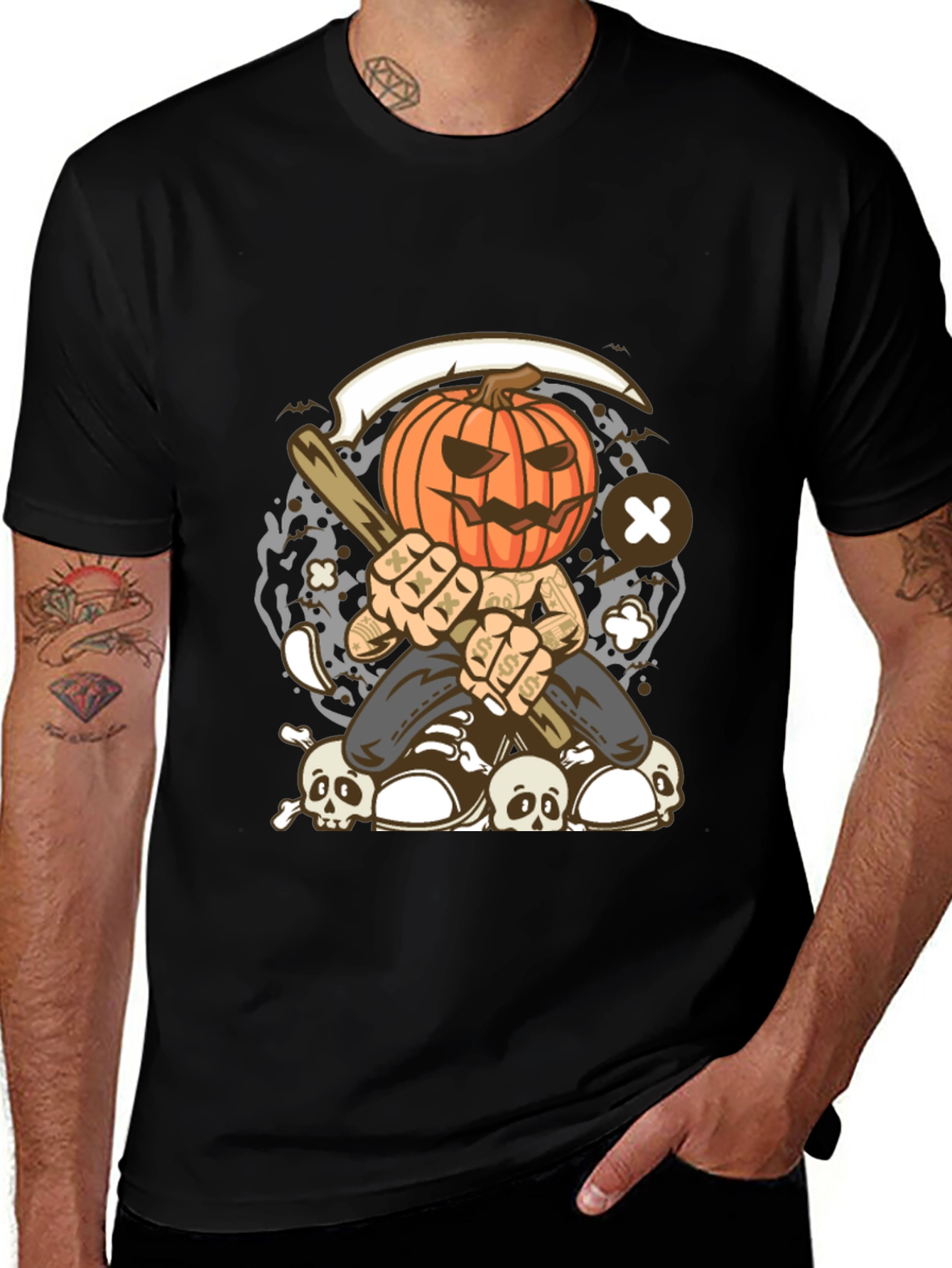 Pumpkin Head Halloween T-Shirt