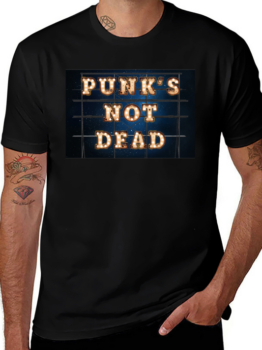 Punks Not Dead Black Graphic Tee
