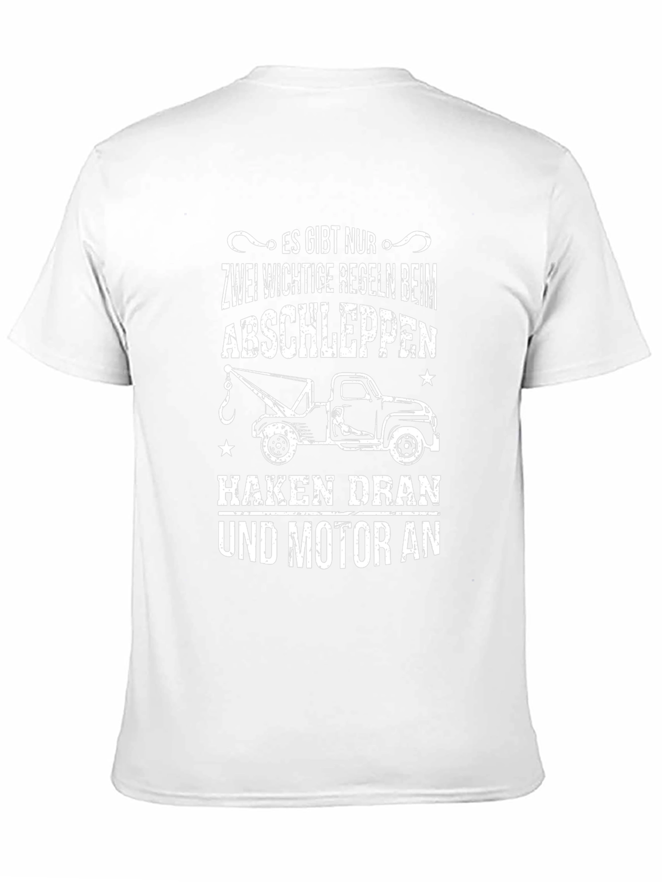 Tow Truck Rules T-Shirt - Hook On Engine On