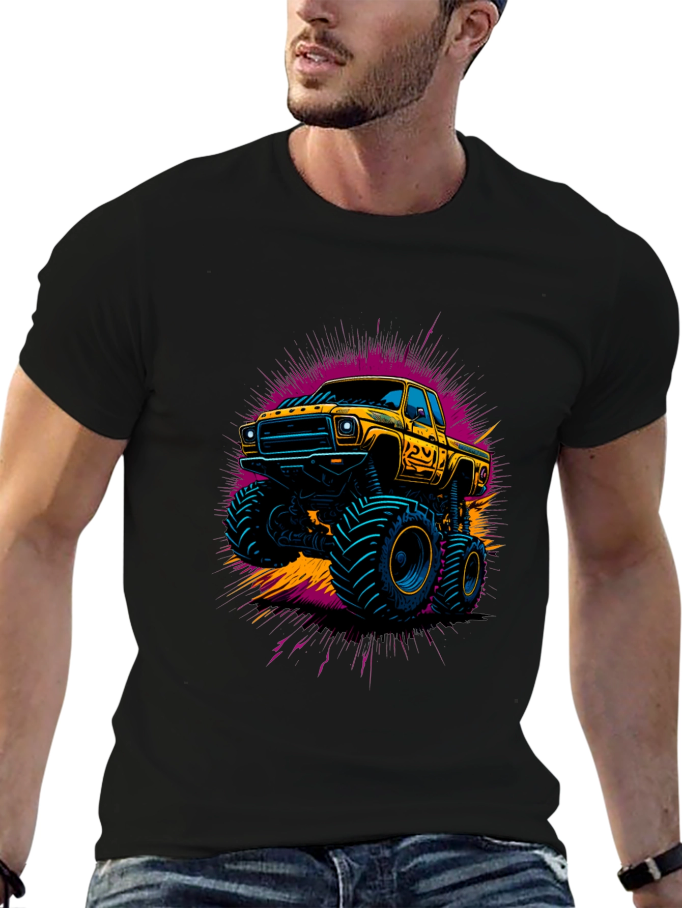 Monster Truck Graphic Tee - Bold & Unique Design