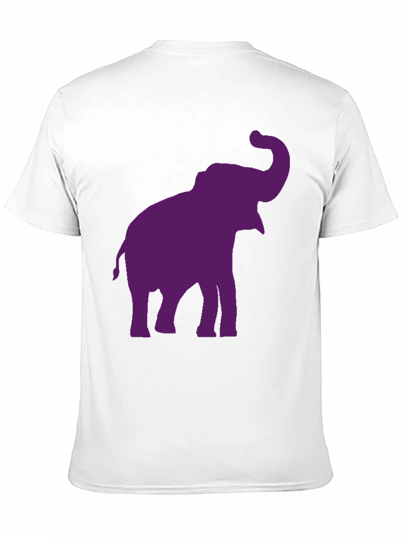 Elephant Graphic Tee - Black Cotton Casual Shirt