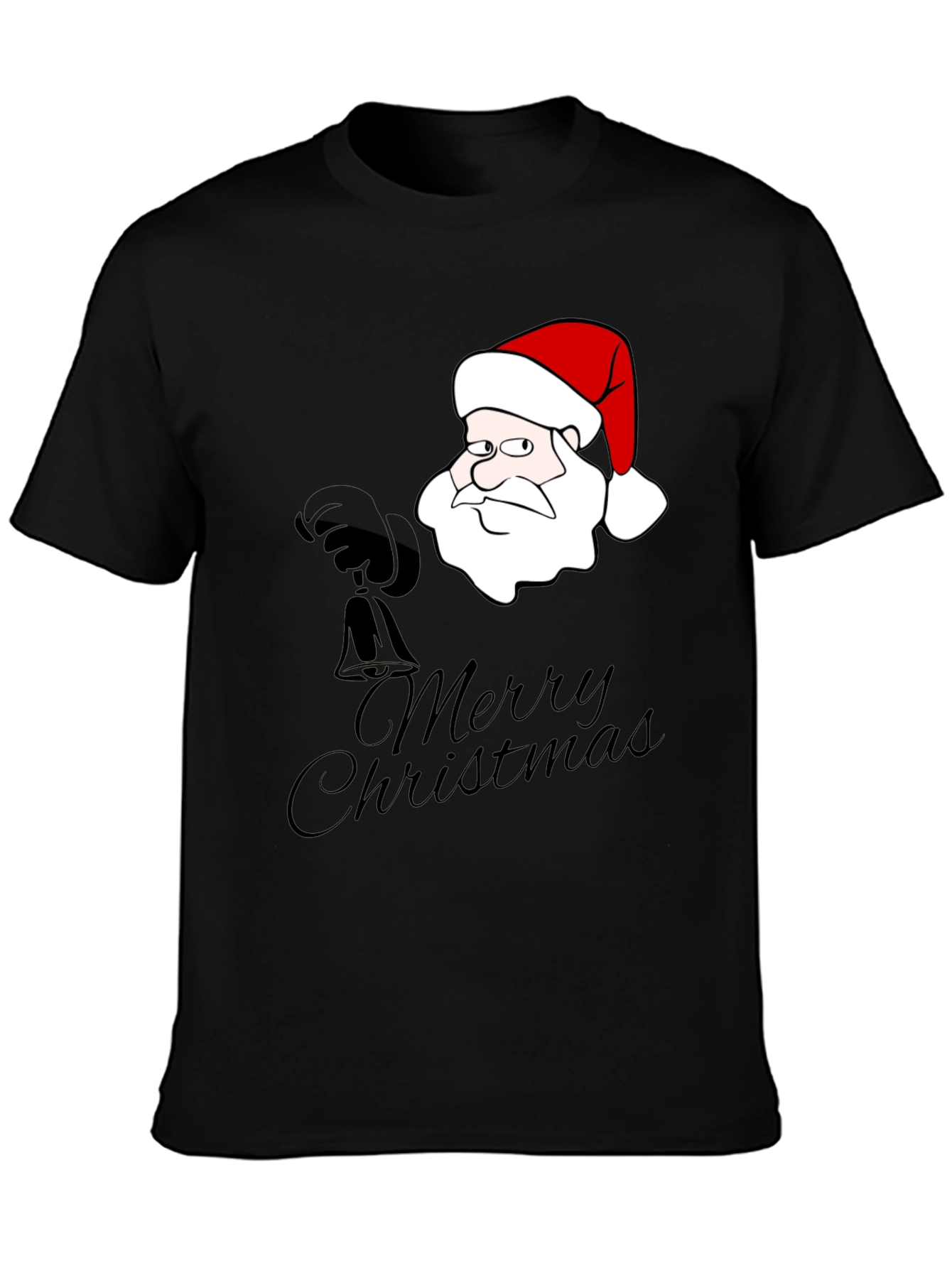 Funny Santa Merry Christmas Graphic T-Shirt