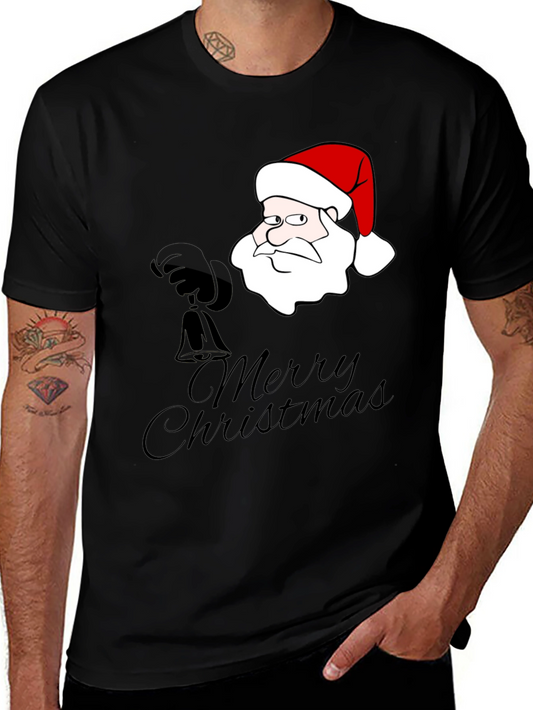 Funny Santa Merry Christmas Graphic T-Shirt