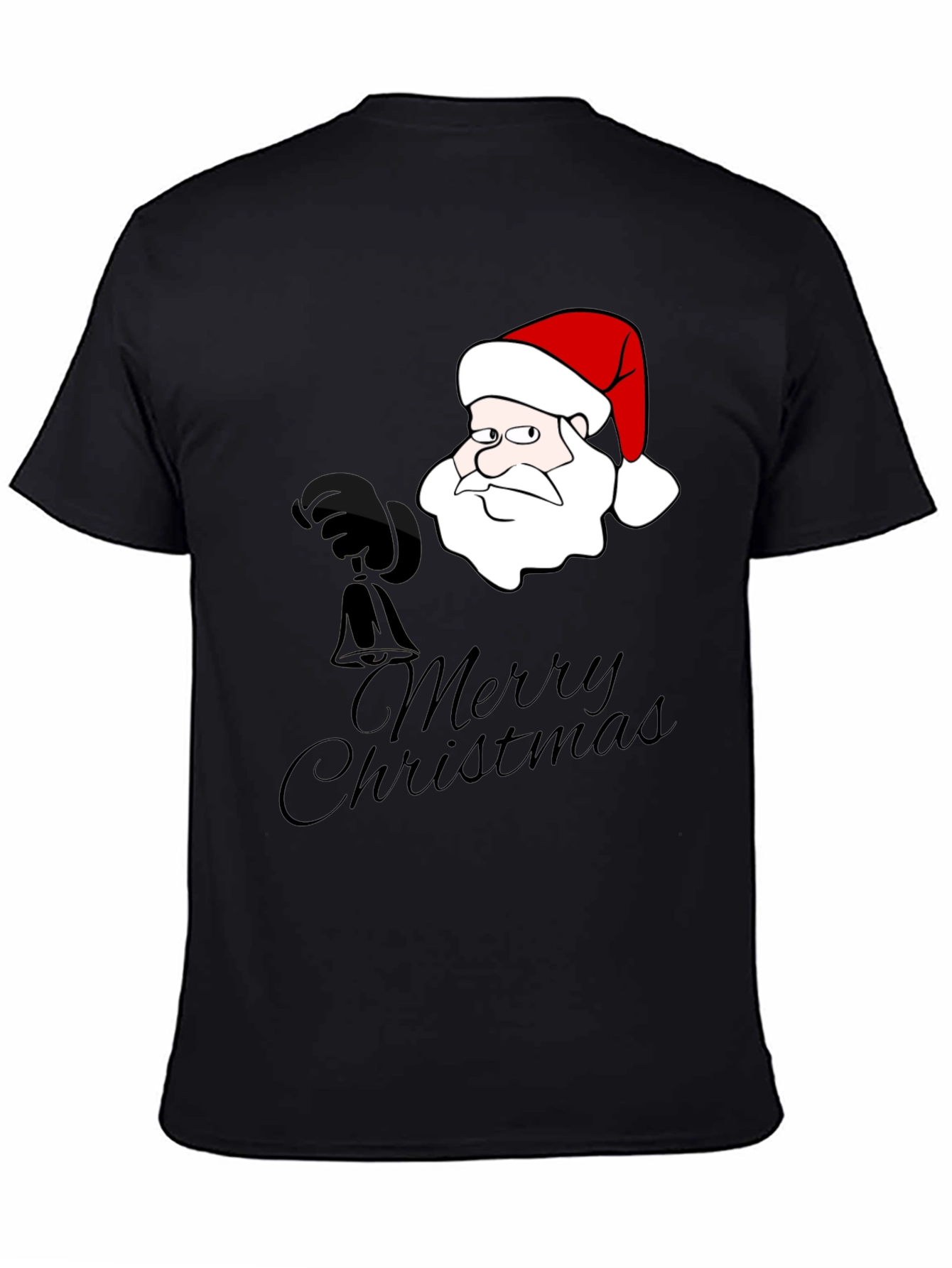 Funny Santa Merry Christmas Graphic T-Shirt