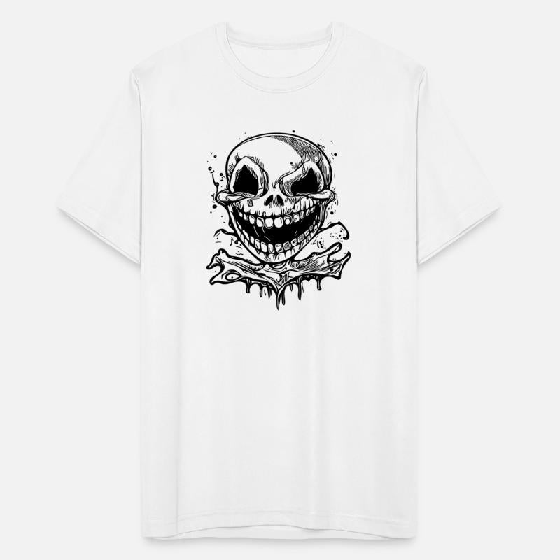Laughing Halloween Tattoo Skull
