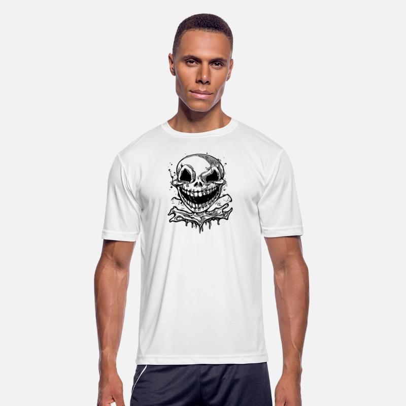 Laughing Halloween Tattoo Skull