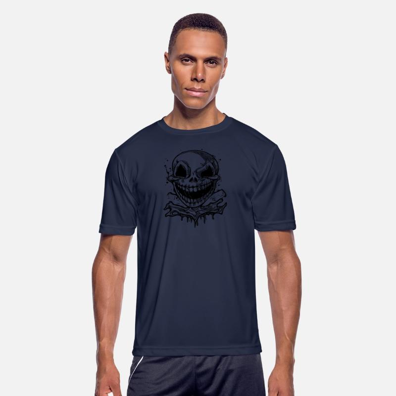 Laughing Halloween Tattoo Skull