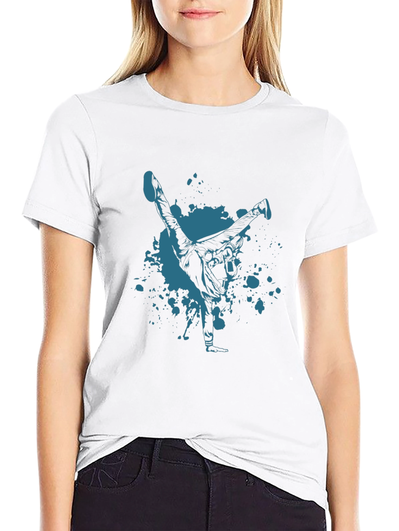 Stylish Breakdancer Graphic Tee