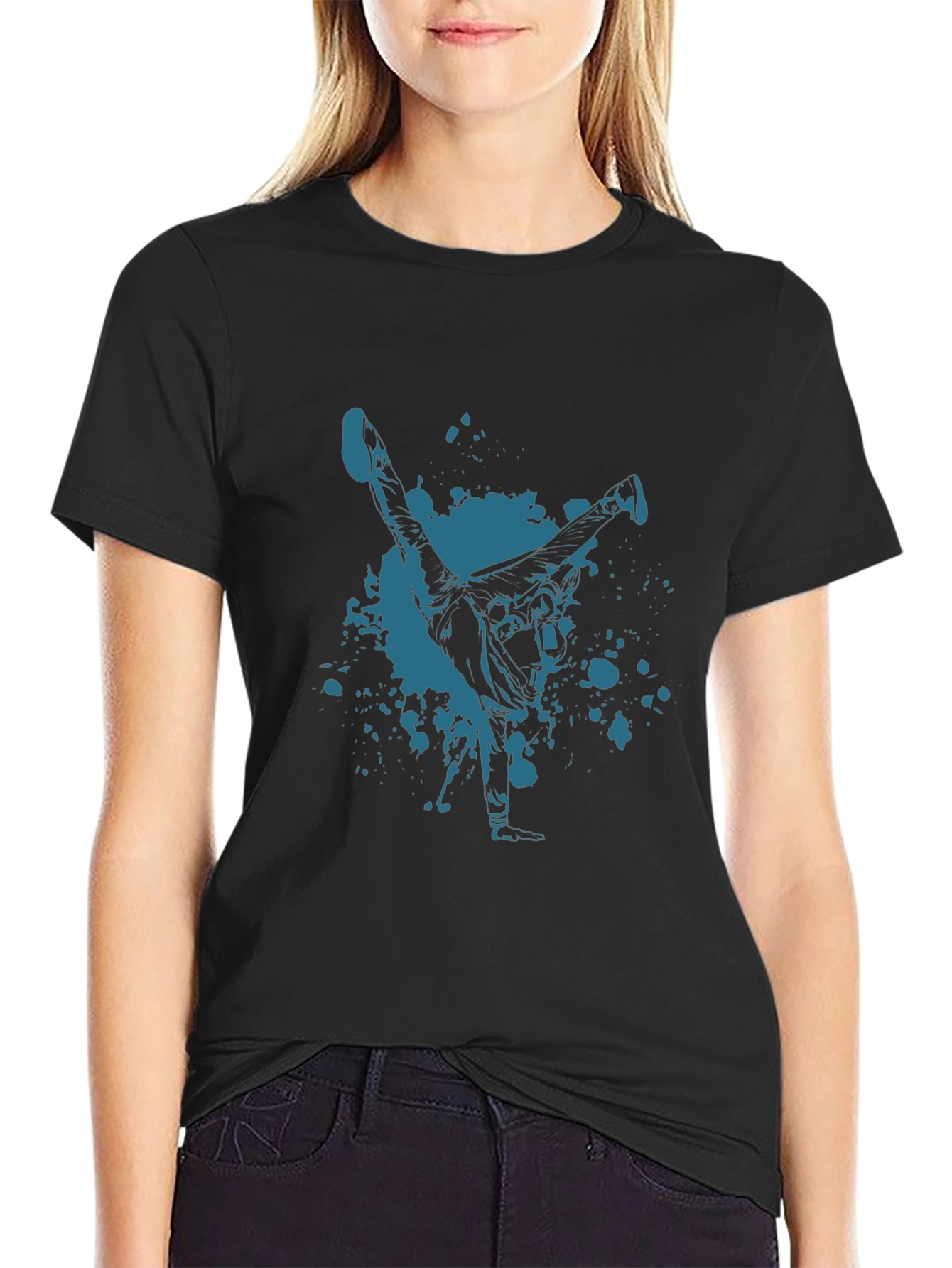 Stylish Breakdancer Graphic Tee