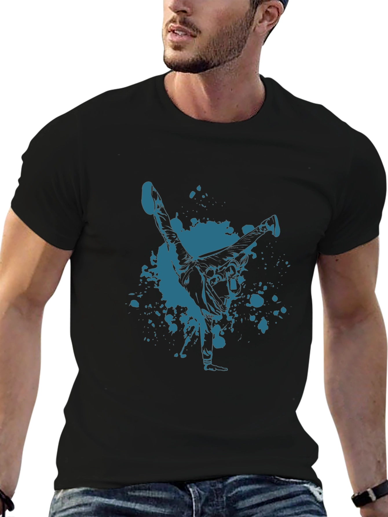 Stylish Breakdancer Graphic Tee