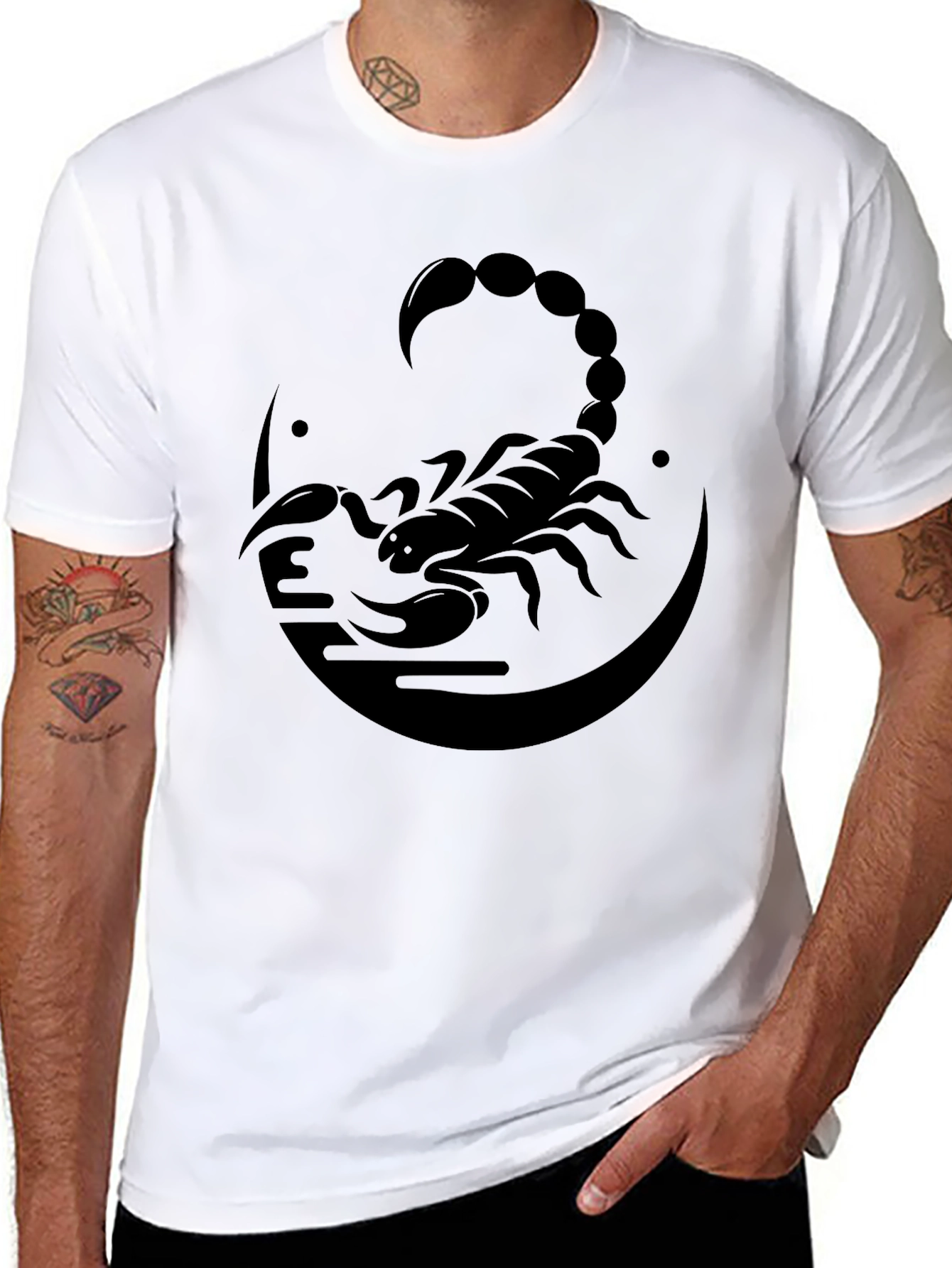 Scorpion Graphic T-Shirt - Zodiac Style