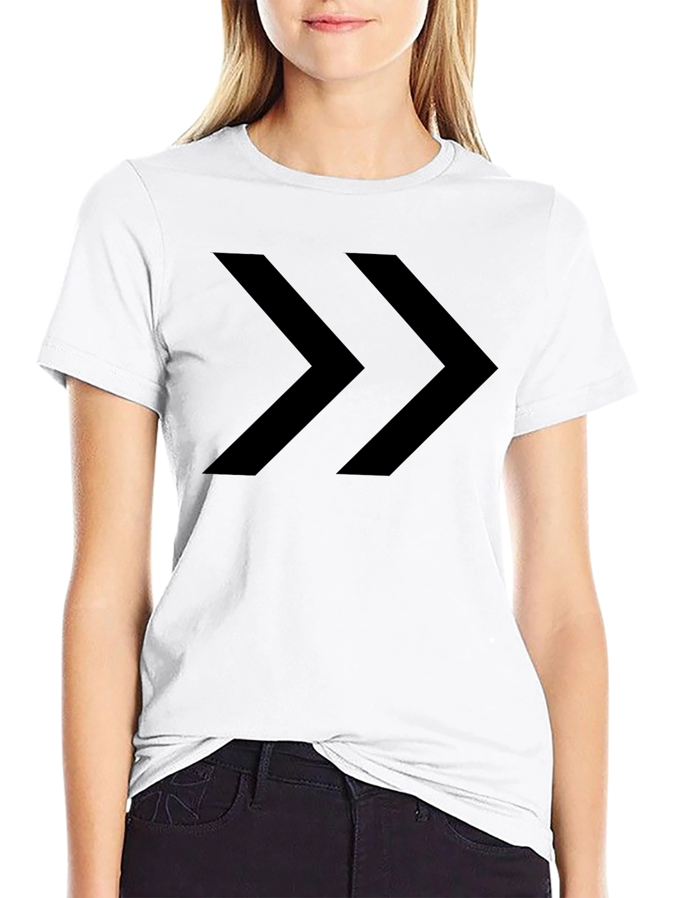 Forward Arrow Graphic Black T-Shirt
