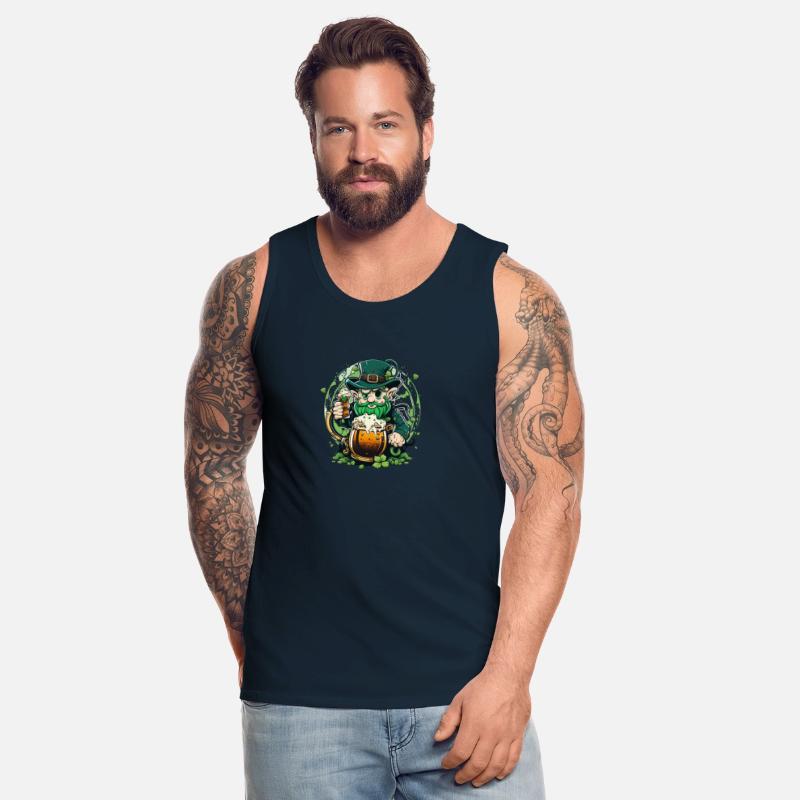 leprechaun drink beer vector