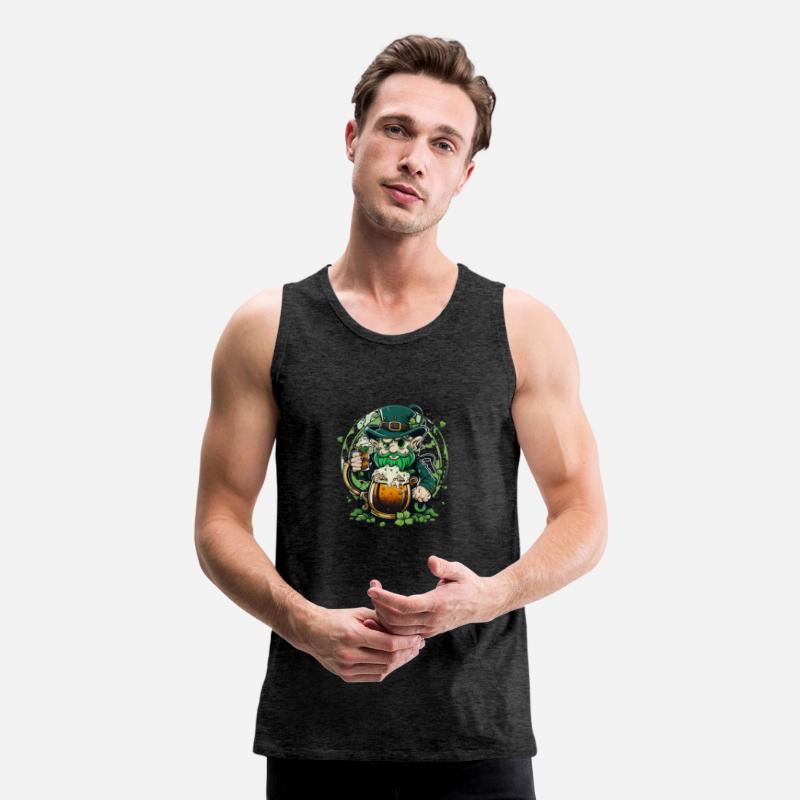 leprechaun drink beer vector