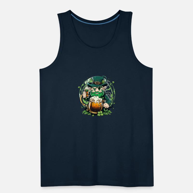 leprechaun drink beer vector