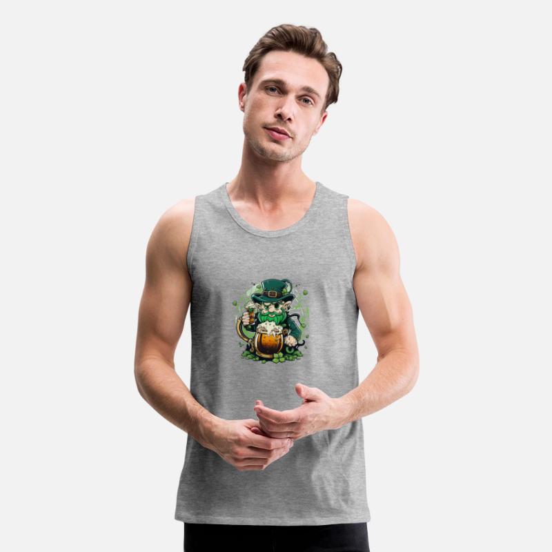 leprechaun drink beer vector
