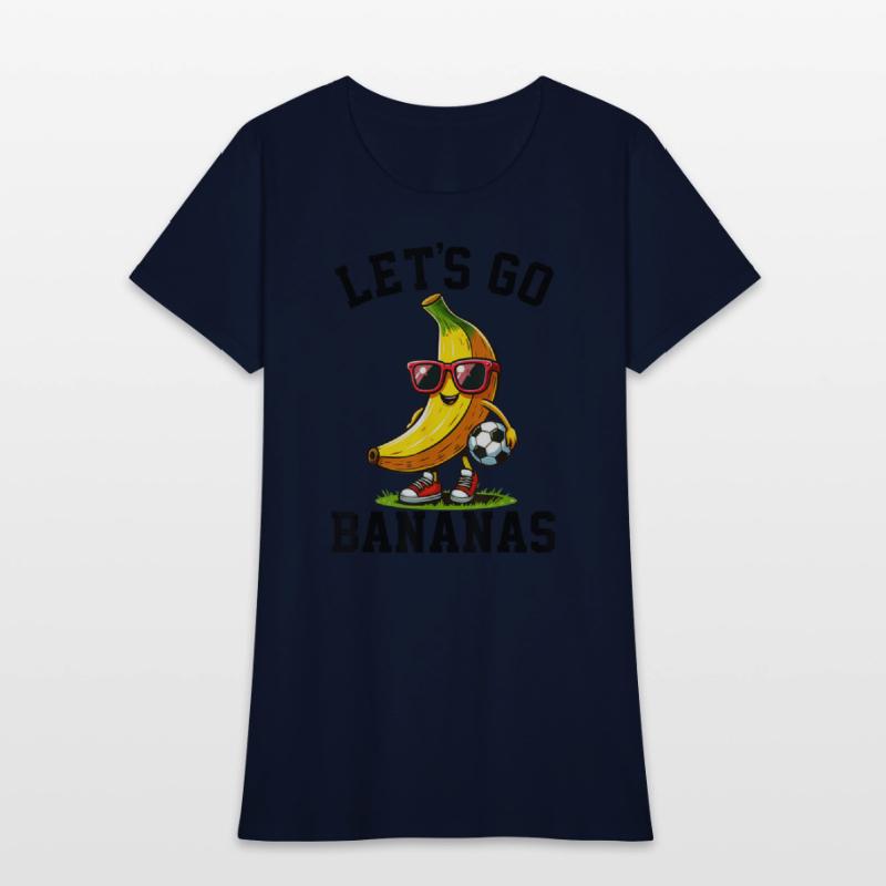 Lets Go Bananas Soccer Banana Vintage Fruit Player