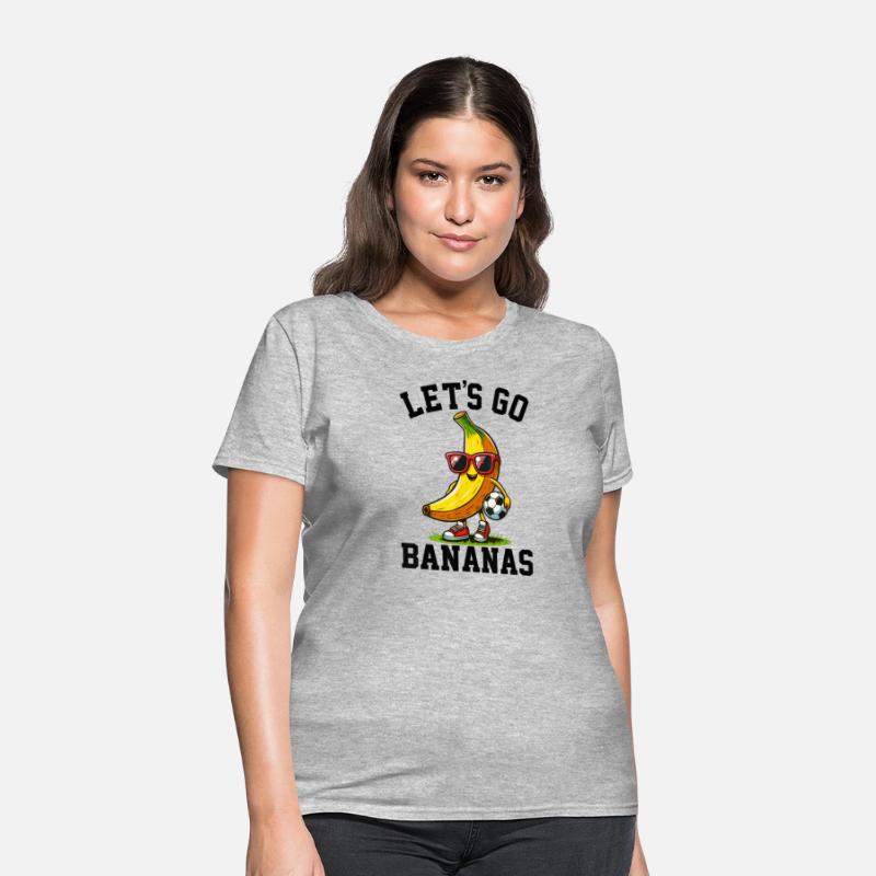 Lets Go Bananas Soccer Banana Vintage Fruit Player