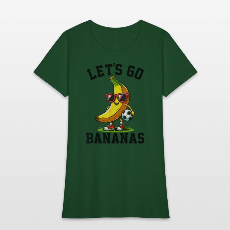 Lets Go Bananas Soccer Banana Vintage Fruit Player