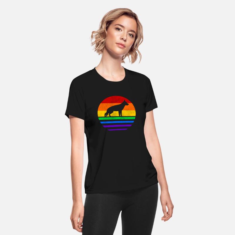 LGBT German Shepherd Rainbow Flag