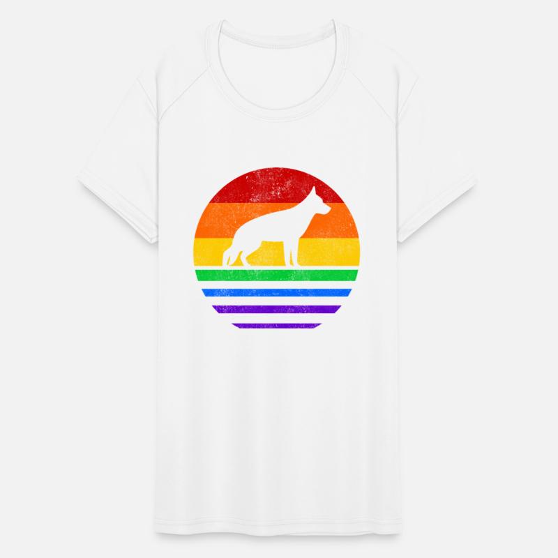 LGBT German Shepherd Rainbow Flag