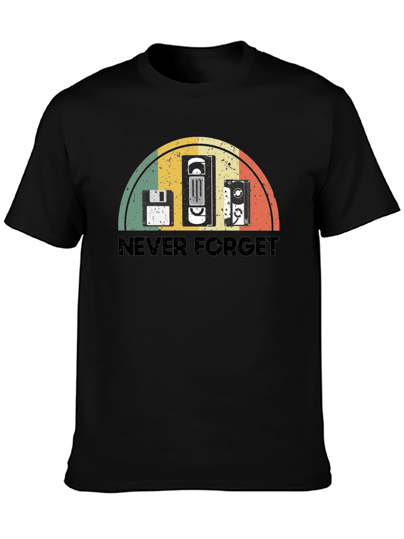 Retro Never Forget Tech T-Shirt