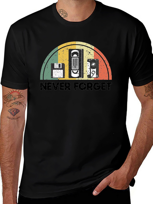 Retro Never Forget Tech T-Shirt