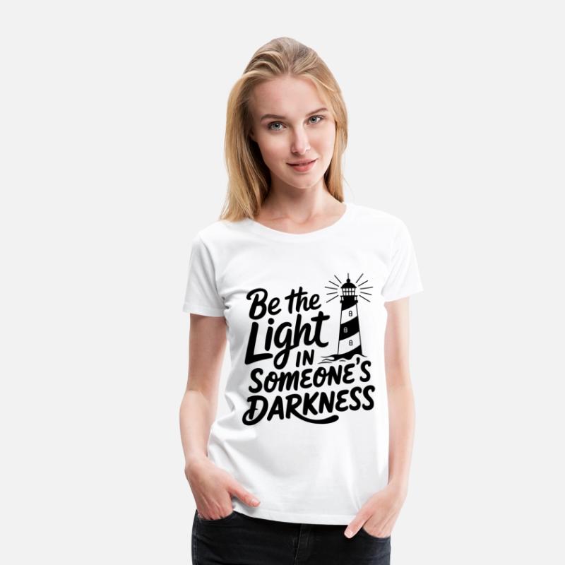 Lighthouse motivational saying - Positive thinking
