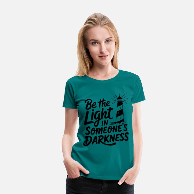 Lighthouse motivational saying - Positive thinking