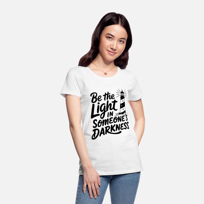 Lighthouse motivational saying - Positive thinking