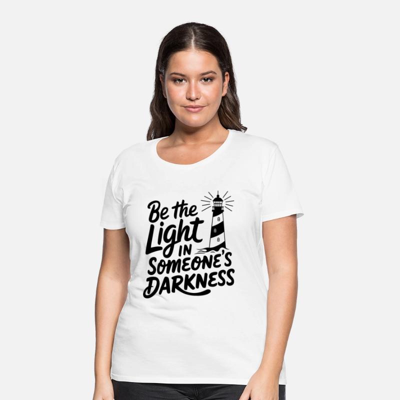 Lighthouse motivational saying - Positive thinking