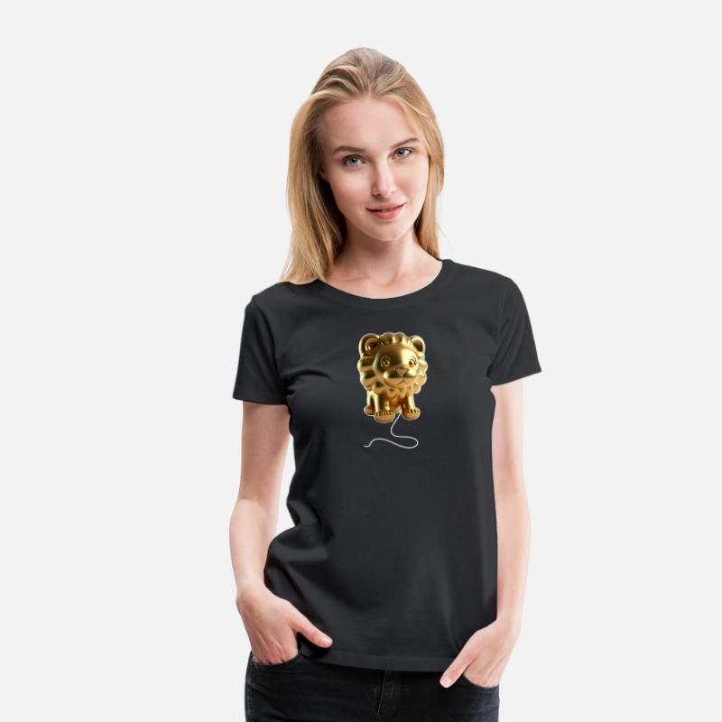 Lion Gold Balloon